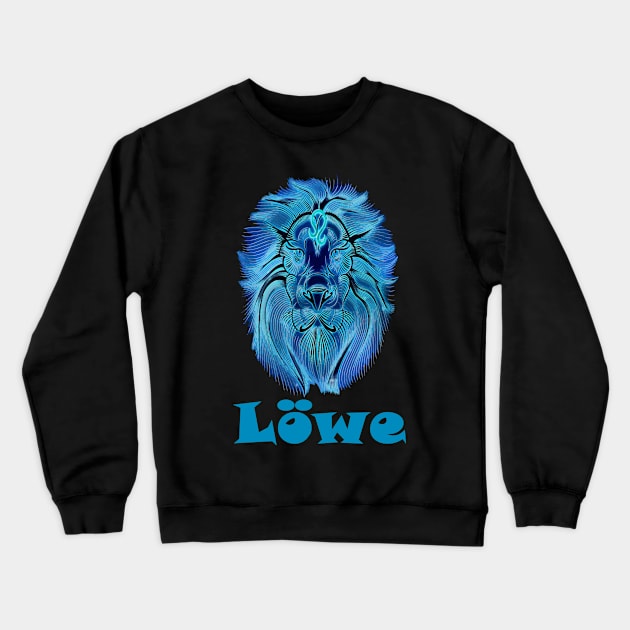 Löwe Sternzeichen Crewneck Sweatshirt by PrintedDesigns